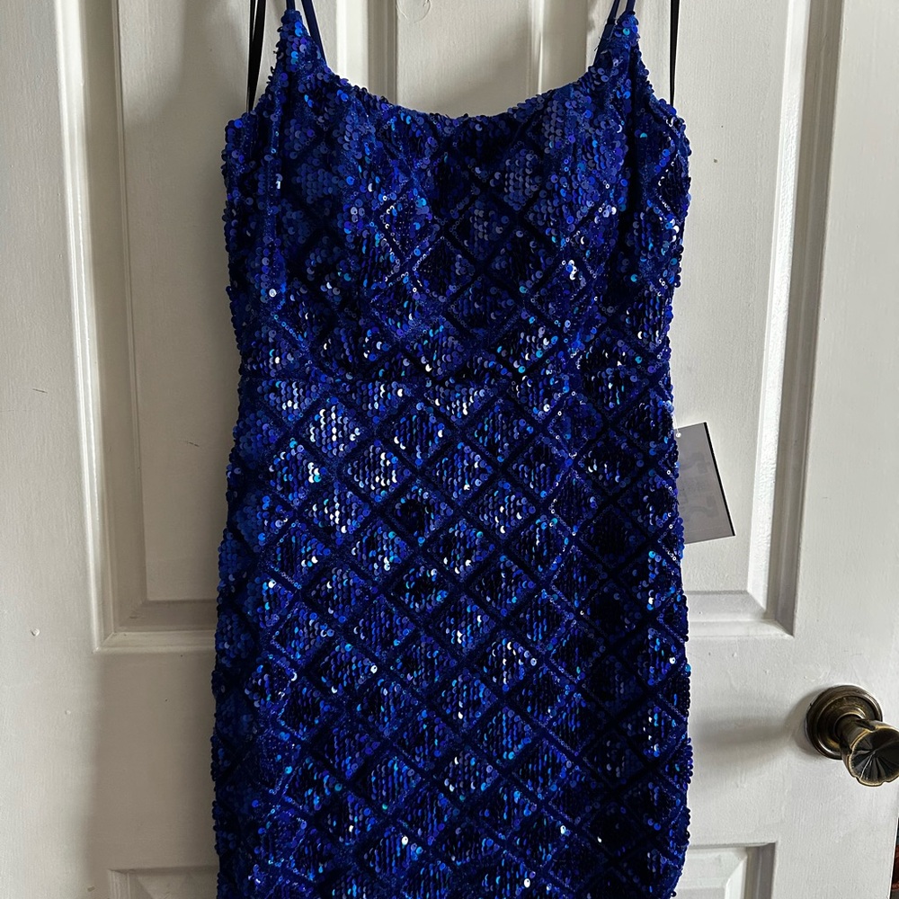 Sequin Spaghetti Strap Dress